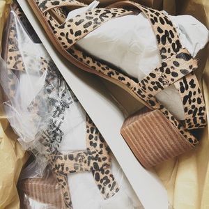 Madewell Alyssa Calf Hair Sandals Pumps